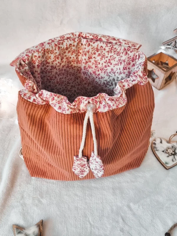 Sac à dos enfant velours côtelé – Image 14