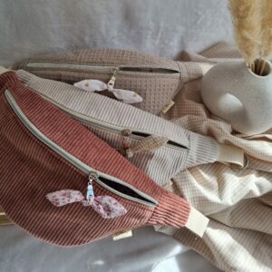 Sac banane en velours côtelé