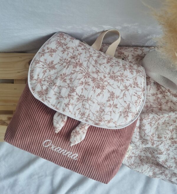 Sac à dos enfant velours côtelé