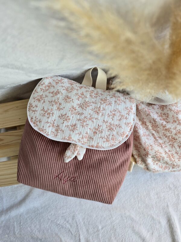 Sac à dos enfant velours côtelé – Image 9
