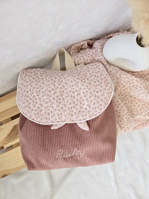 Sac à dos enfant velours côtelé – Image 4