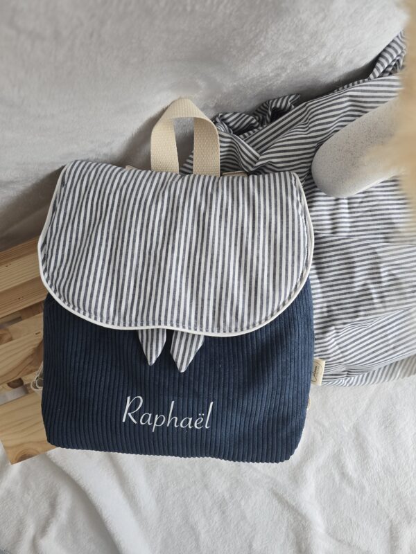 Sac à dos enfant velours côtelé – Image 6