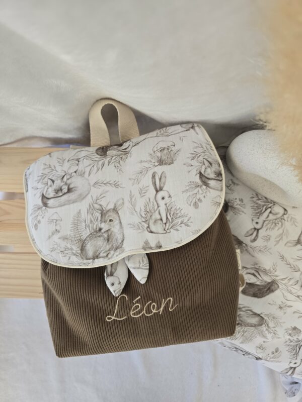 Sac à dos enfant velours côtelé – Image 15