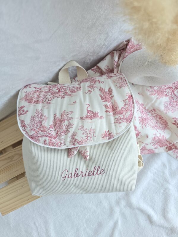 Sac à dos enfant velours côtelé – Image 21